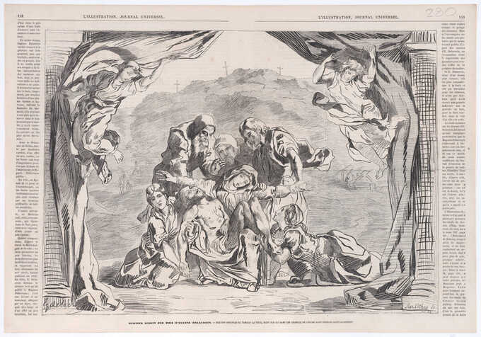 Eugène Delacroix : La Pietà, de "L'Illustration"