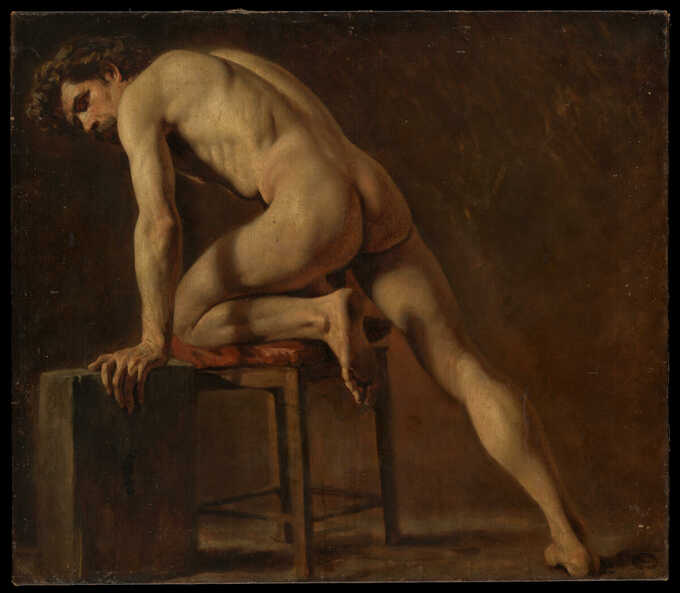 Gustave Courbet : Étude d'un homme nu