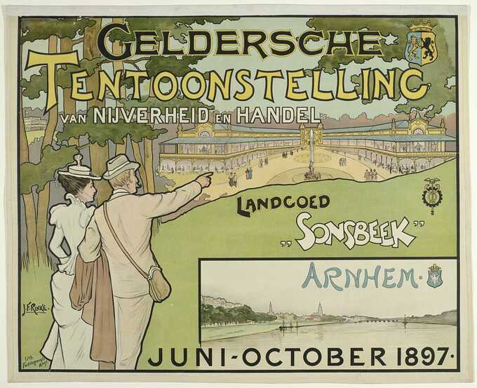 Jan Rinke : Salon de l'industrie et du commerce de Gueldre. Domaine de Sonsbeek juin-octobre 1897.