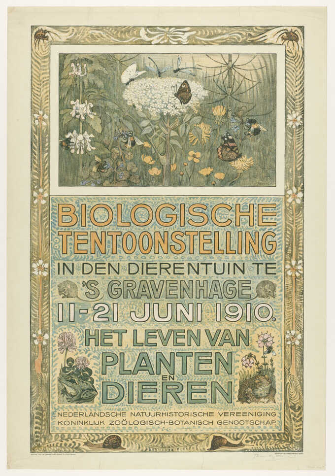 Theo van Hoytema : Affiche de l'Exposition Biologique (Exposition Biologique)