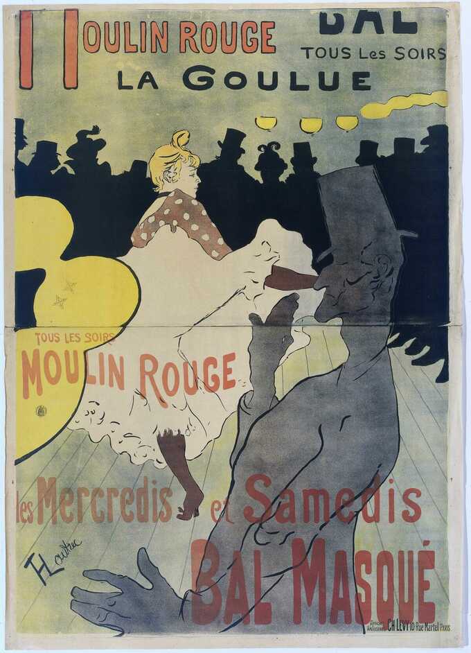 Henri de Toulouse-Lautrec : Poster for ‘Le Moulin Rouge’