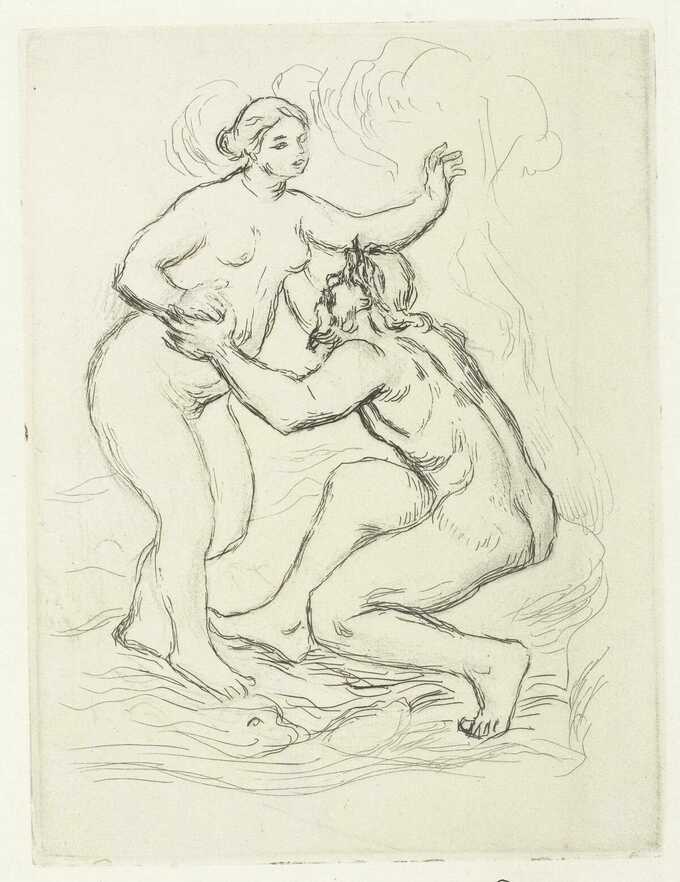 Pierre Auguste Renoir : Skamandros (Scamander) et femme nue