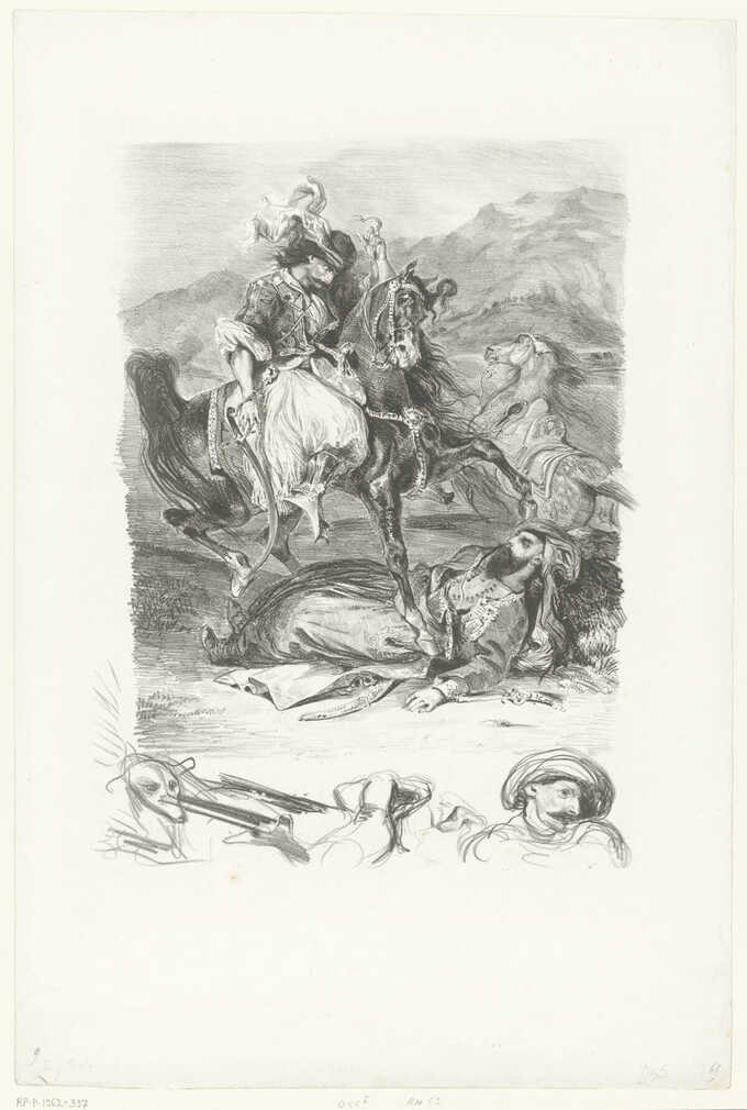 Eugène Delacroix : Combat entre Giaour et Pacha