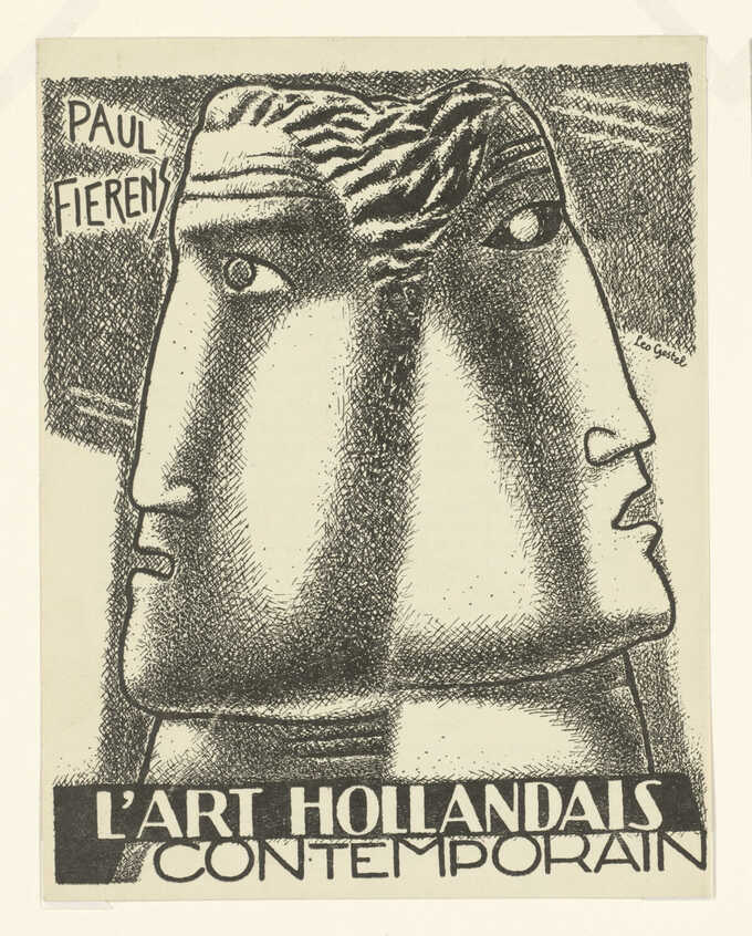 Leo Gestel : Reproduction couverture de livre illustré "l'Art Hollandais contemporain" de Paul Fierens