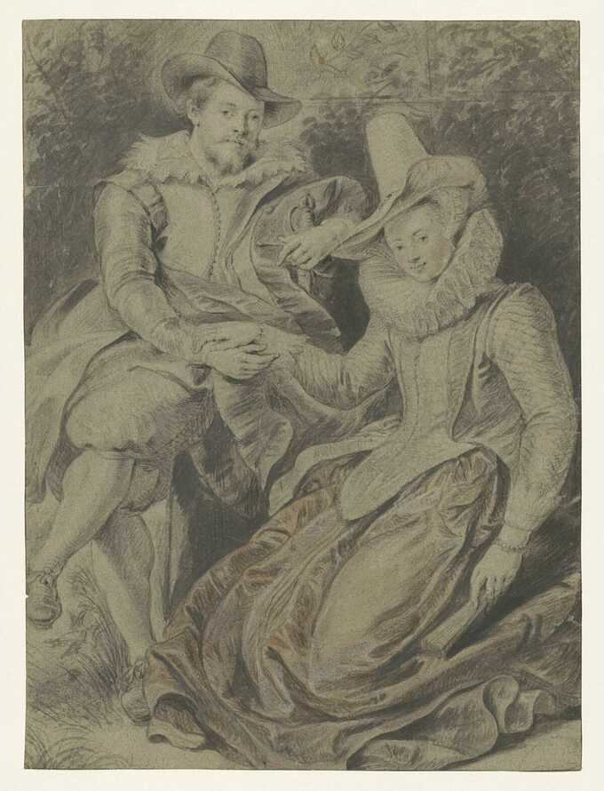 anonymous : Peter Paul Rubens avec sa première épouse Isabella Brant