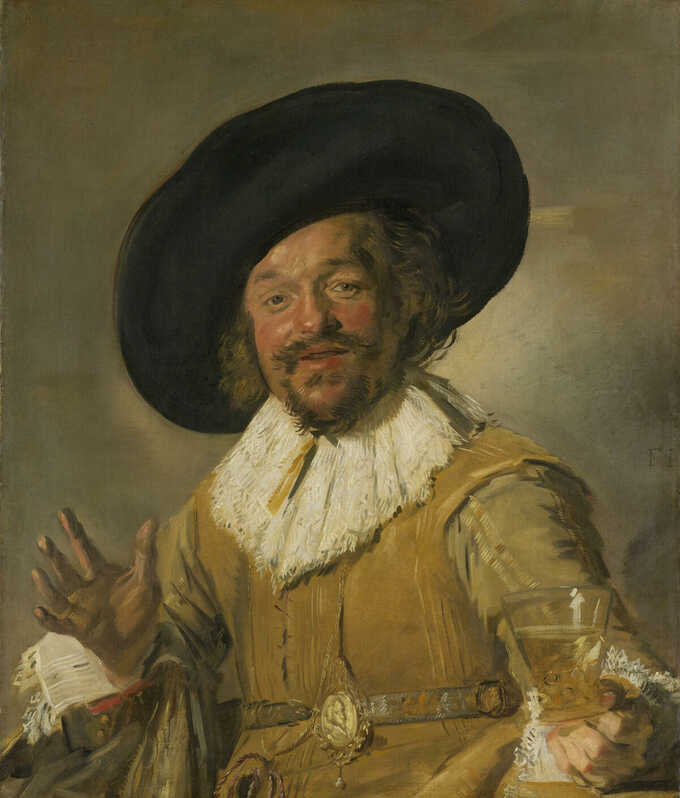 Frans Hals : Un milicien tenant un Berkemeyer, connu sous le nom de "Joyeux buveur"