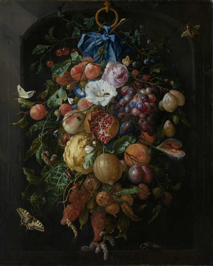 Jan Davidsz. de Heem : Guirlande de fruits et de fleurs