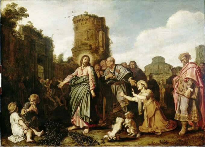 Pieter Lastman : Le Christ et la femme de Canaan (Matthieu 15 :21-21 ; Marc 7 :24-30)