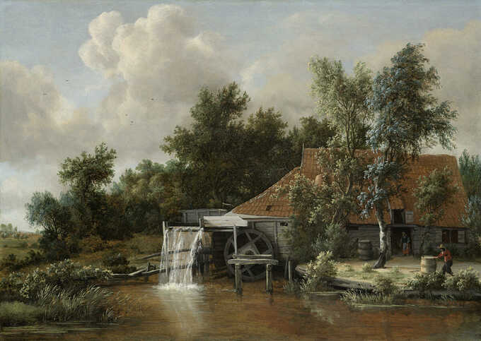 Meindert Hobbema : Un moulin à eau