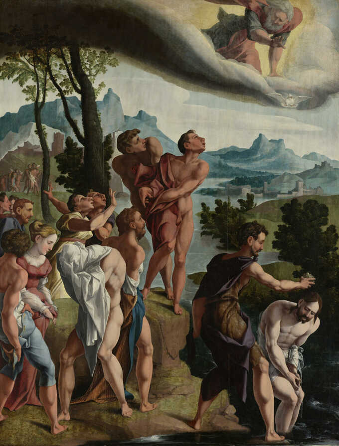 Jan van Scorel : Le Baptême du Christ