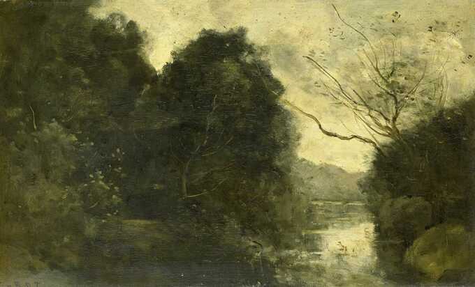 Camille Corot : Étang dans les bois