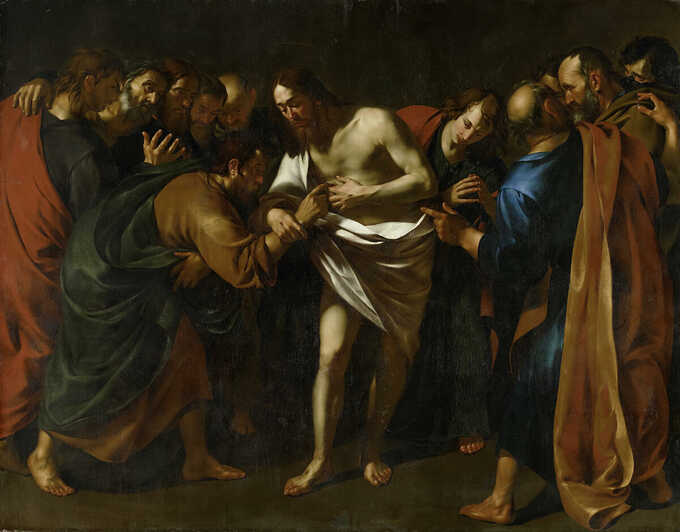 Wouter Pietersz II Crabeth : L'incrédulité de saint Thomas