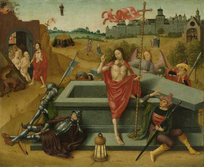 Master of the Amsterdam Death of the Virgin : Résurrection du Christ
