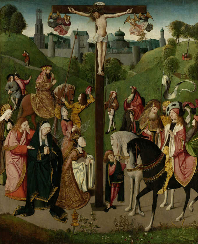 Master of the Figdor Deposition : La crucifixion
