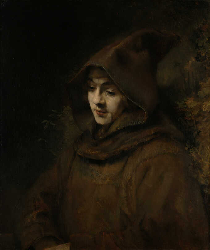 Rembrandt van Rijn : Le fils de Rembrandt, Titus en habit de moine