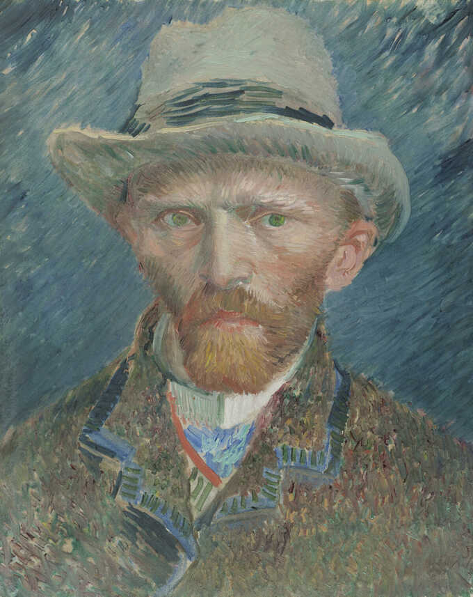 Vincent van Gogh : Autoportrait au chapeau de feutre gris