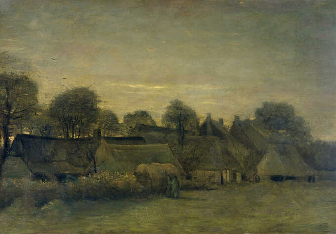 Vincent van Gogh : Village fermier au crépuscule