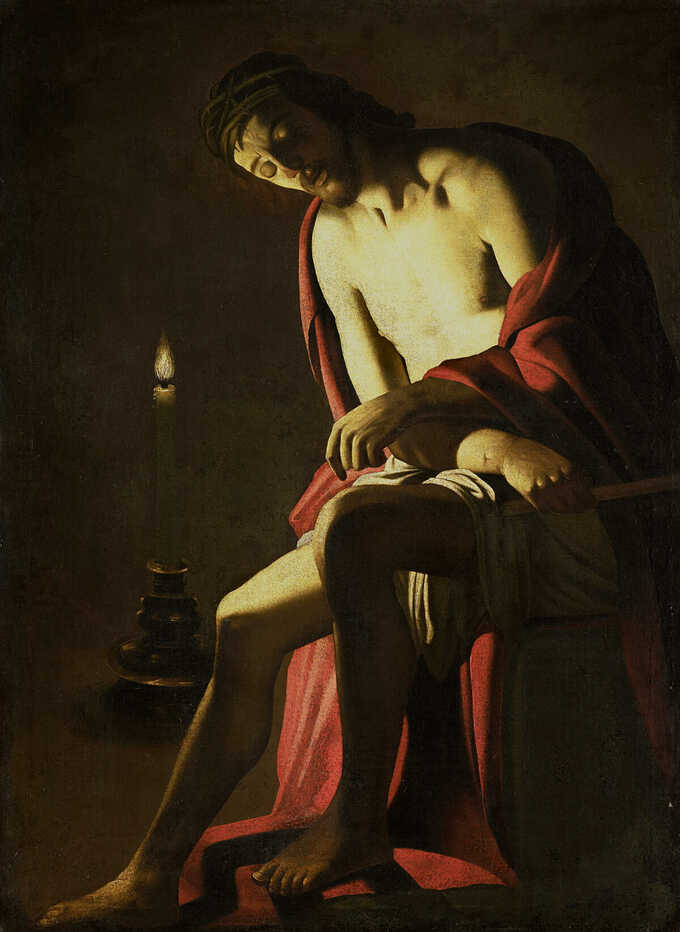 Gerard van Honthorst : Christ sur la pierre froide