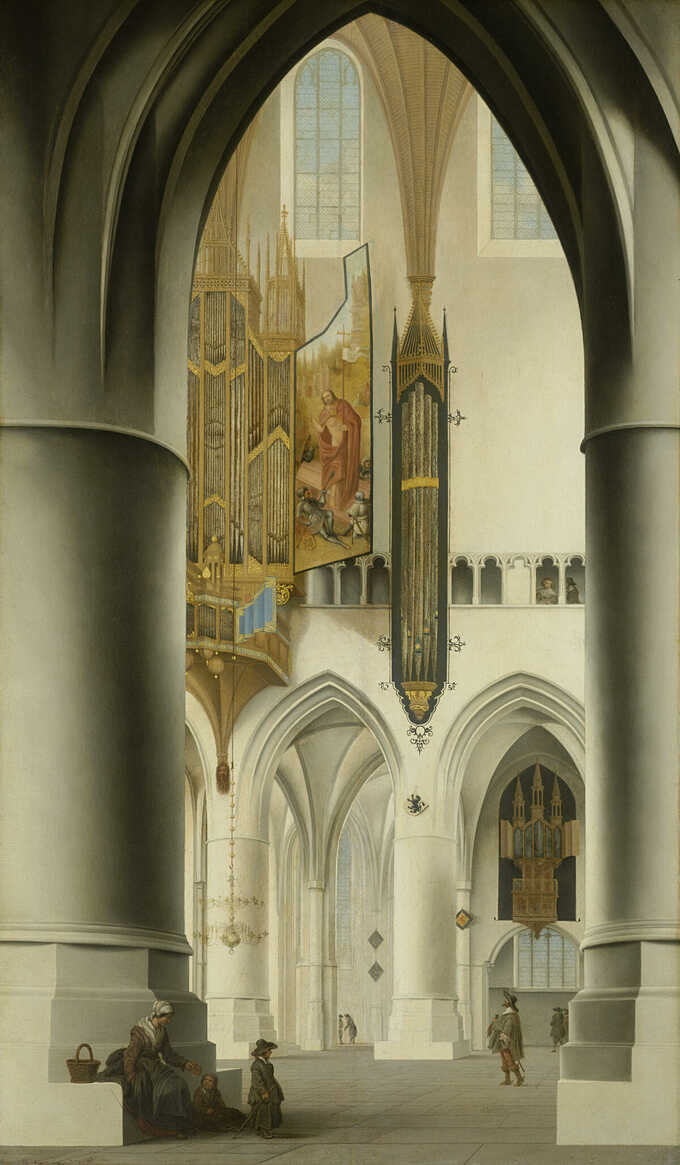 Pieter Jansz Saenredam : Intérieur de l'église Saint-Bavon à Haarlem