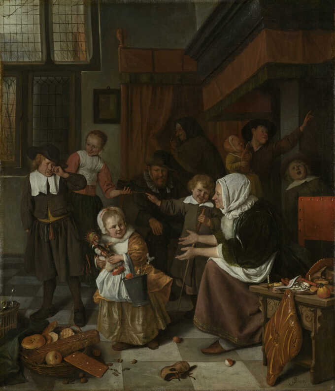 Jan Havicksz. Steen : La fête de la Saint-Nicolas