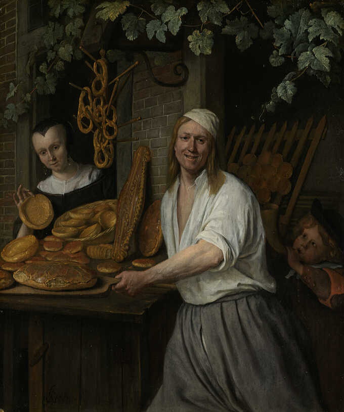 Jan Havicksz. Steen : Le boulanger Arent Oostwaard et sa femme, Catharina Keizerswaard