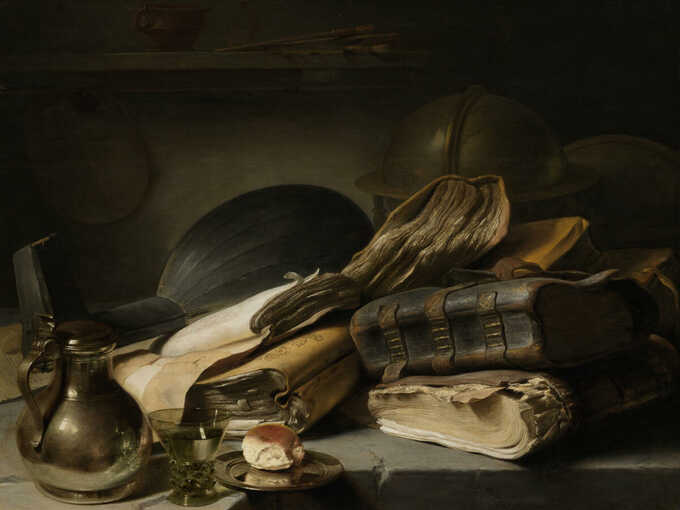 Jan Lievens : Nature morte aux livres