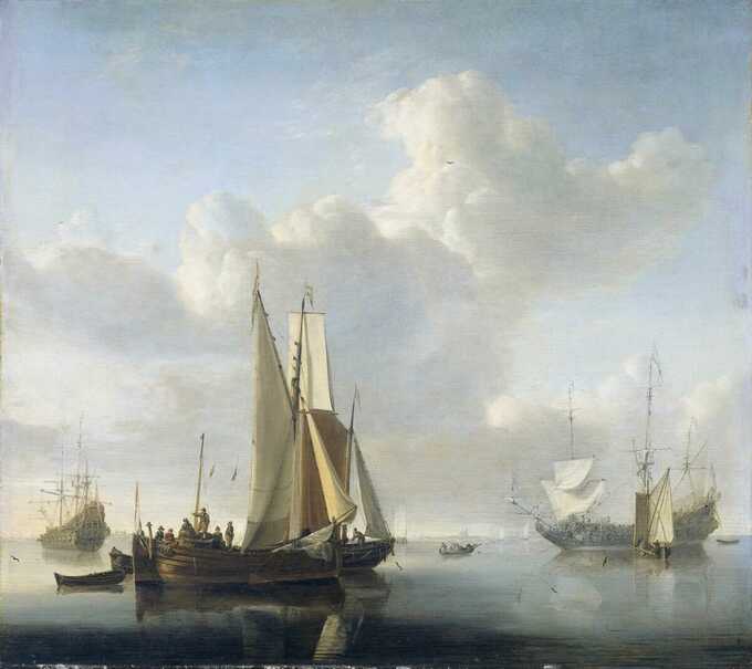 Willem van de Velde (II) : Navires avant la côte