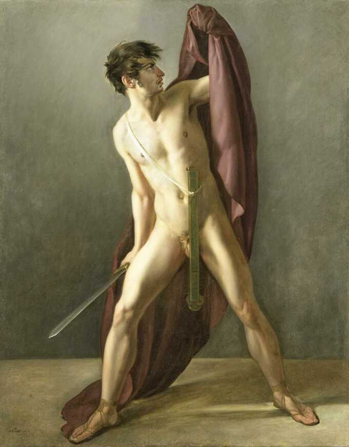 Joannes Echarius Carolus Alberti : Guerrier avec épée tirée