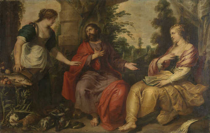 Vincent Malò (I) : Christ avec Marthe et Marie