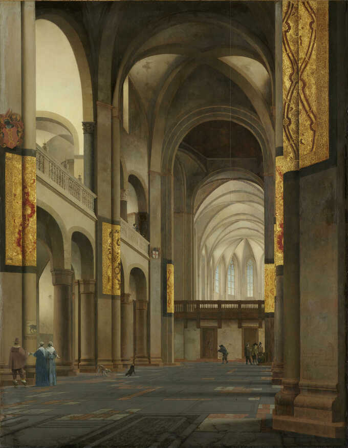 Pieter Jansz Saenredam : La Nef et le Chœur de la Mariakerk à Utrecht