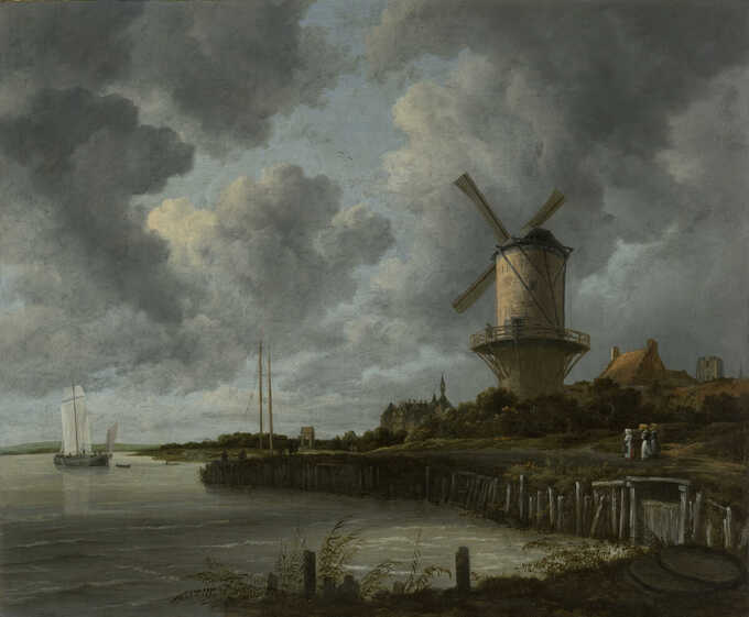 Jacob Isaacksz van Ruisdael : Le moulin à vent de Wijk bij Duurstede