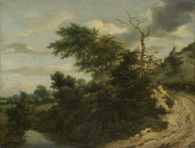 Jacob Isaacksz van Ruisdael : Piste de sable dans les dunes