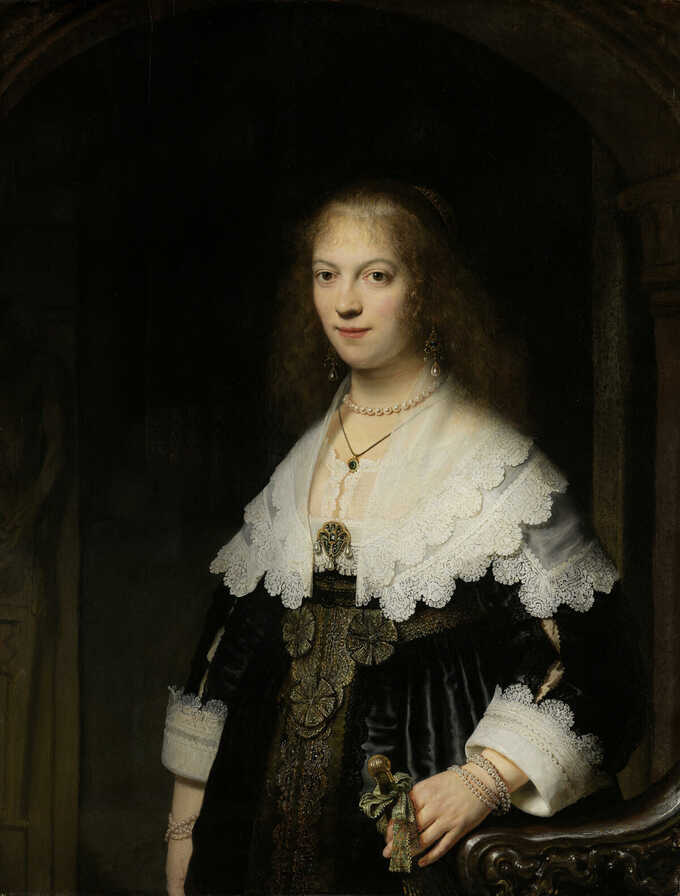 Rembrandt van Rijn : Portrait de femme, peut-être Maria Trip