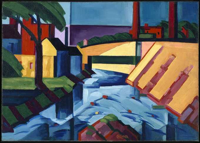 Oscar Bluemner, born Prenzlau, Germany 1867-died South Braintree, MA 1938 : Tonalités du soir