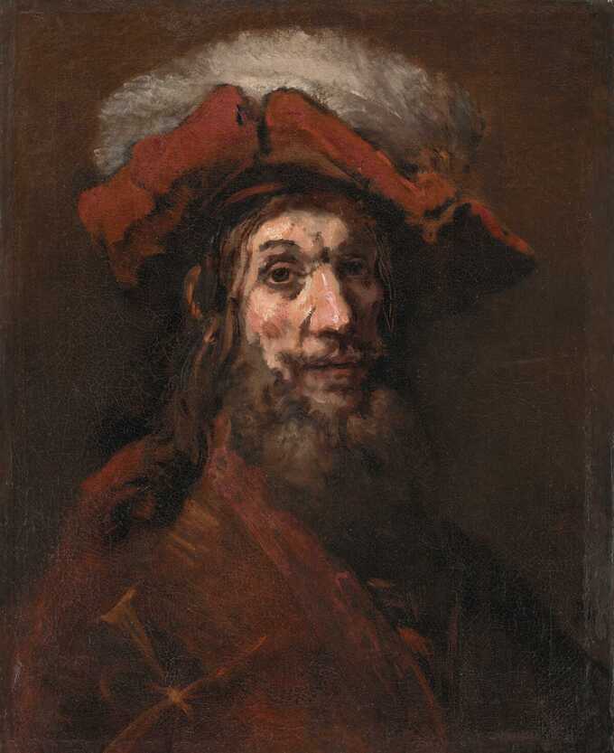 Rembrandt van Rijn : Esquisse pour Le chevalier au faucon, dit "Le Croisé"