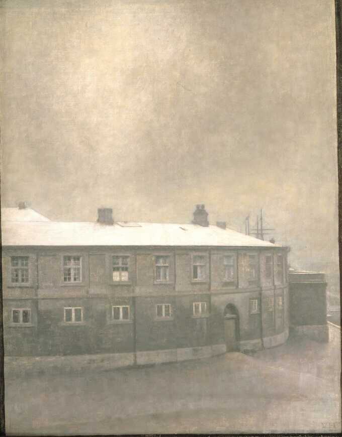 Hammershøi, Vilhelm : Une aile du palais de Christiansborg