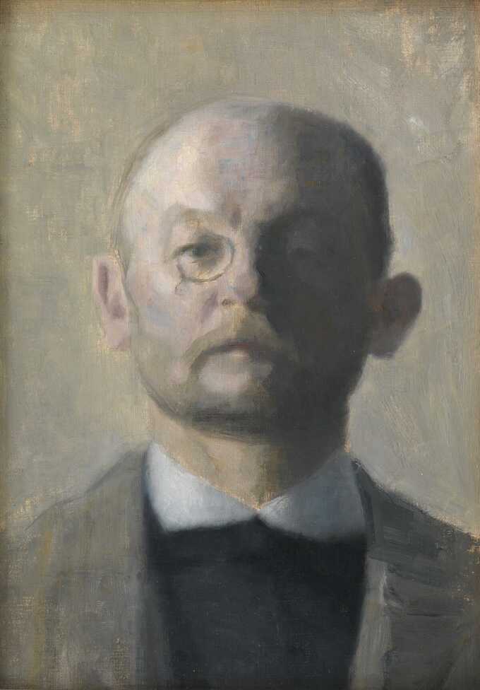 Hammershøi, Vilhelm : Le peintre Kristian Zahrtmann