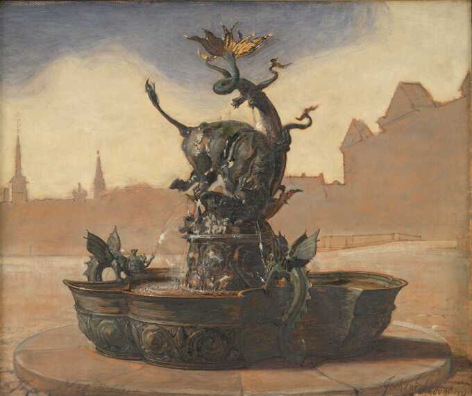 Skovgaard, Joakim : Esquisse pour la fontaine du dragon