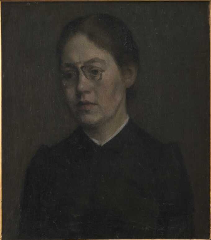 Hammershøi, Vilhelm : Le Peintre Elisabeth Wandel