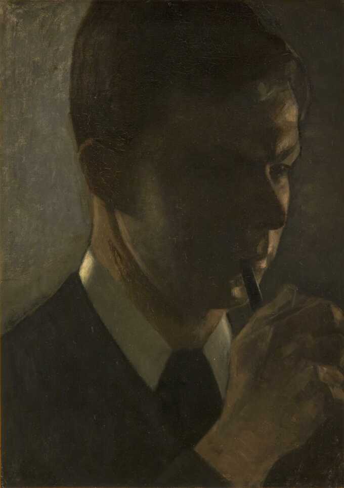 Hammershøi, Vilhelm : Portrait de Svend Hammershøi, le frère de l'artiste