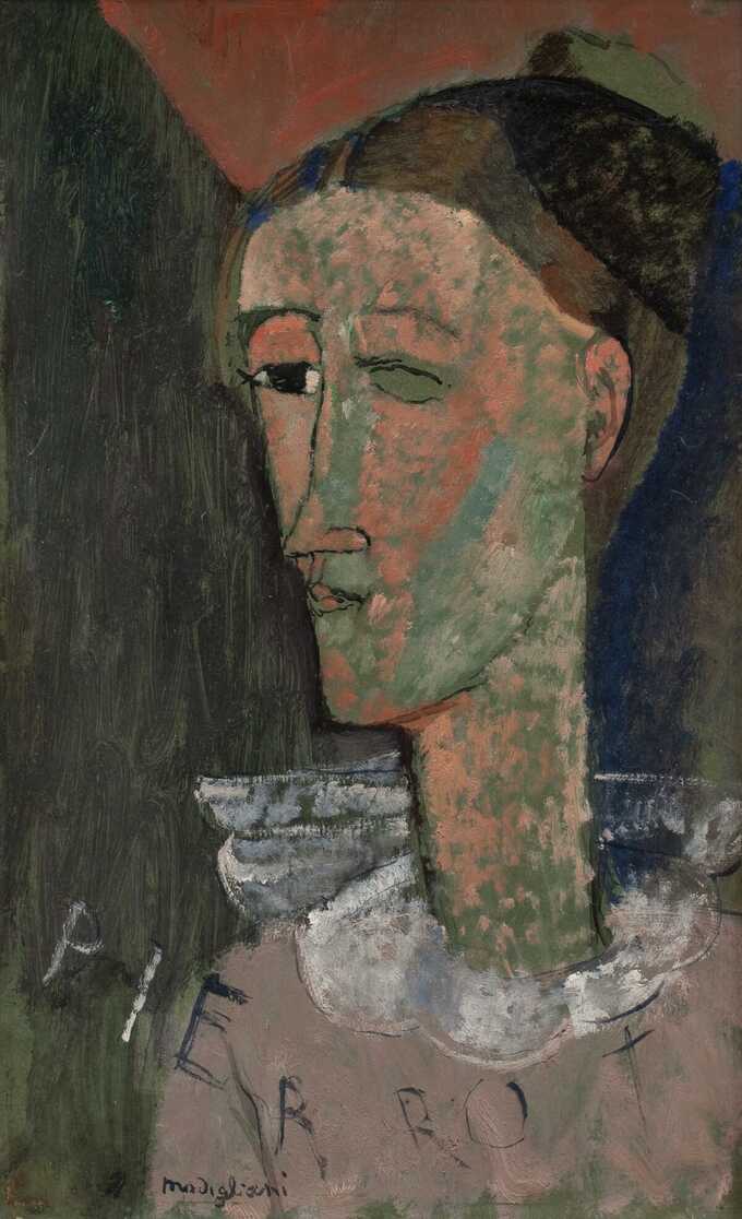 Modigliani, Amedeo : Autoportrait en Pierrot