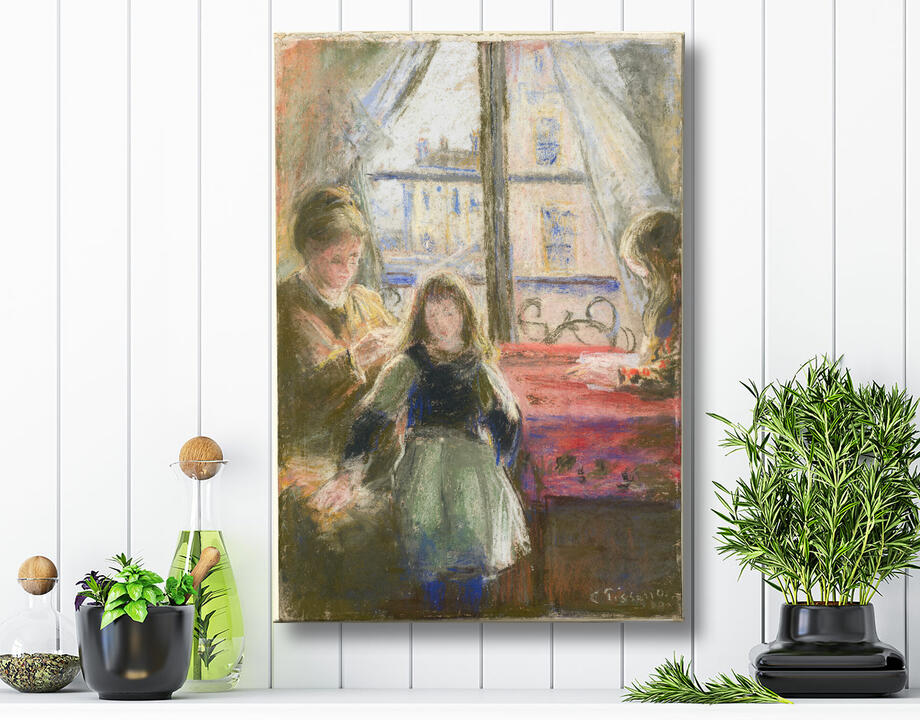 Camille Pissarro : At the Window, rue des Trois Frères