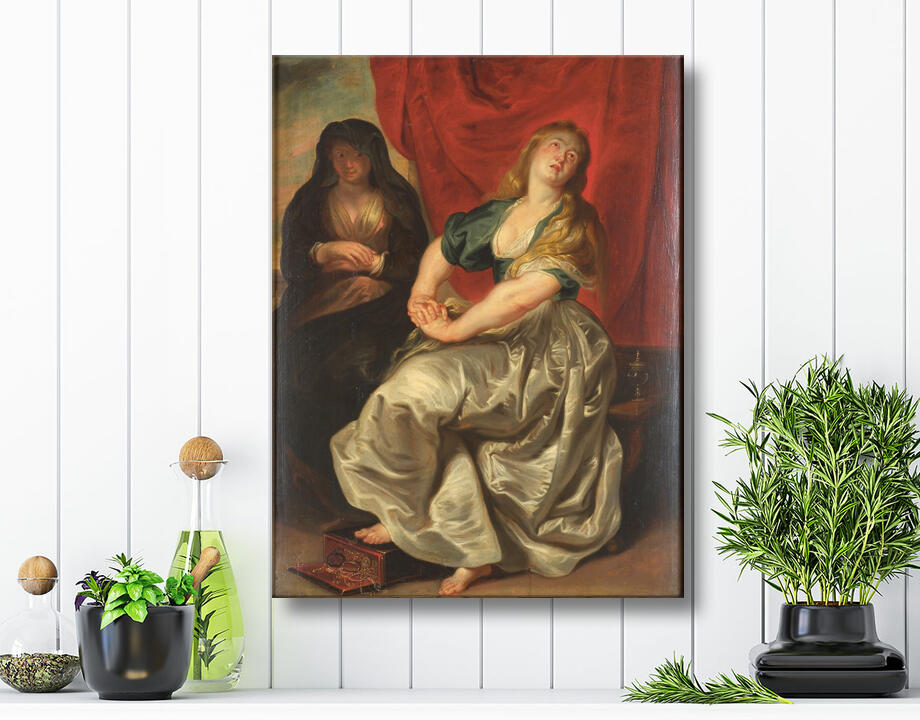 Ubekendt - efter Peter Paul Rubens : La Madeleine repentante