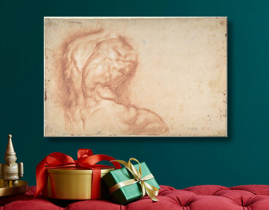 Peter Paul Rubens : La Vierge adorée des saints (recto) ; Étude du torse du Belvédère (verso)