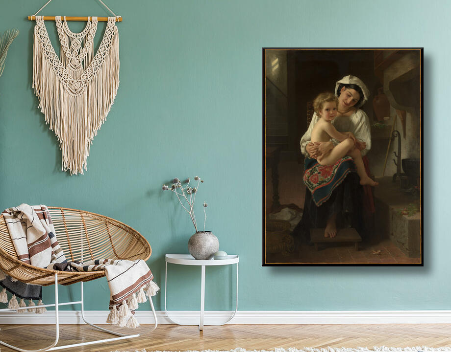 William Bouguereau : Jeune mère regardant son enfant