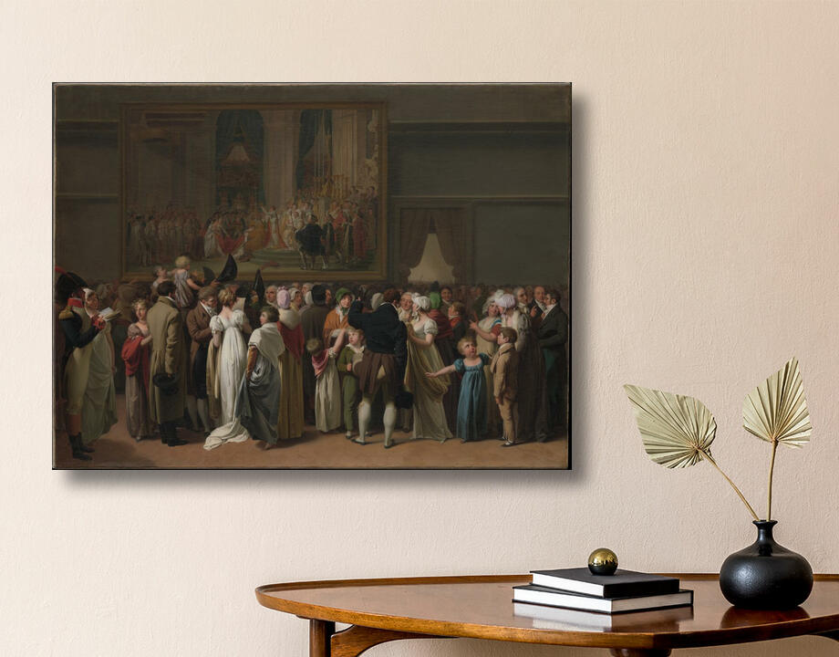 Louis Léopold Boilly : Le public regarde le « Couronnement » de David au Louvre