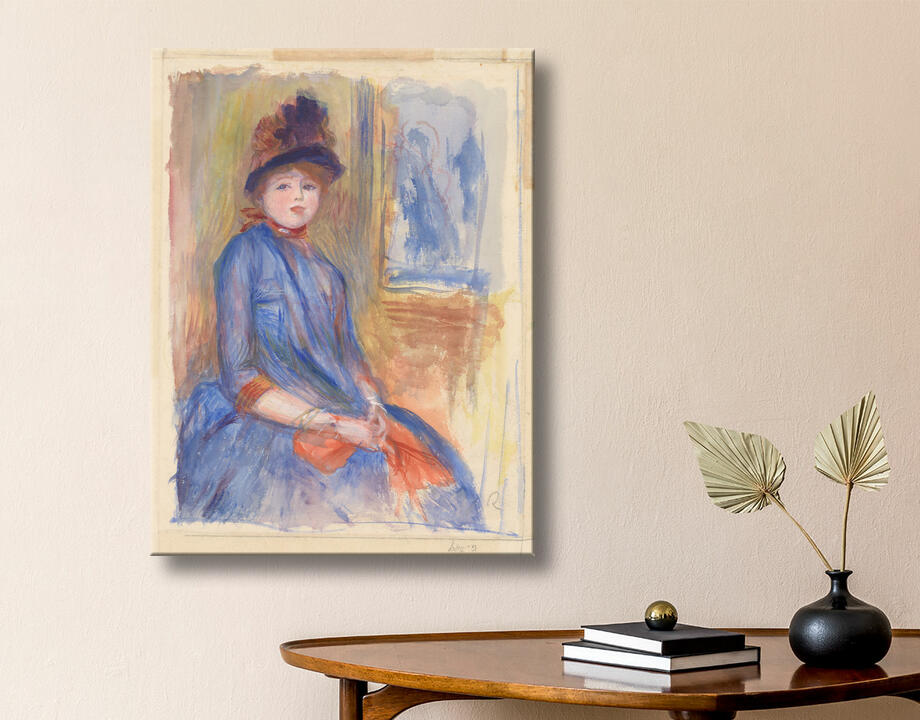 Auguste Renoir : Jeune fille en robe bleue