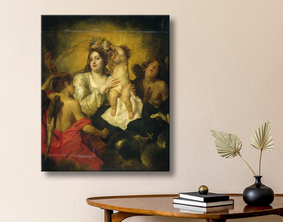 Thomas Willeboirts Bosschaert : La Vierge couronnée par l'Enfant Jésus, le Rédempteur