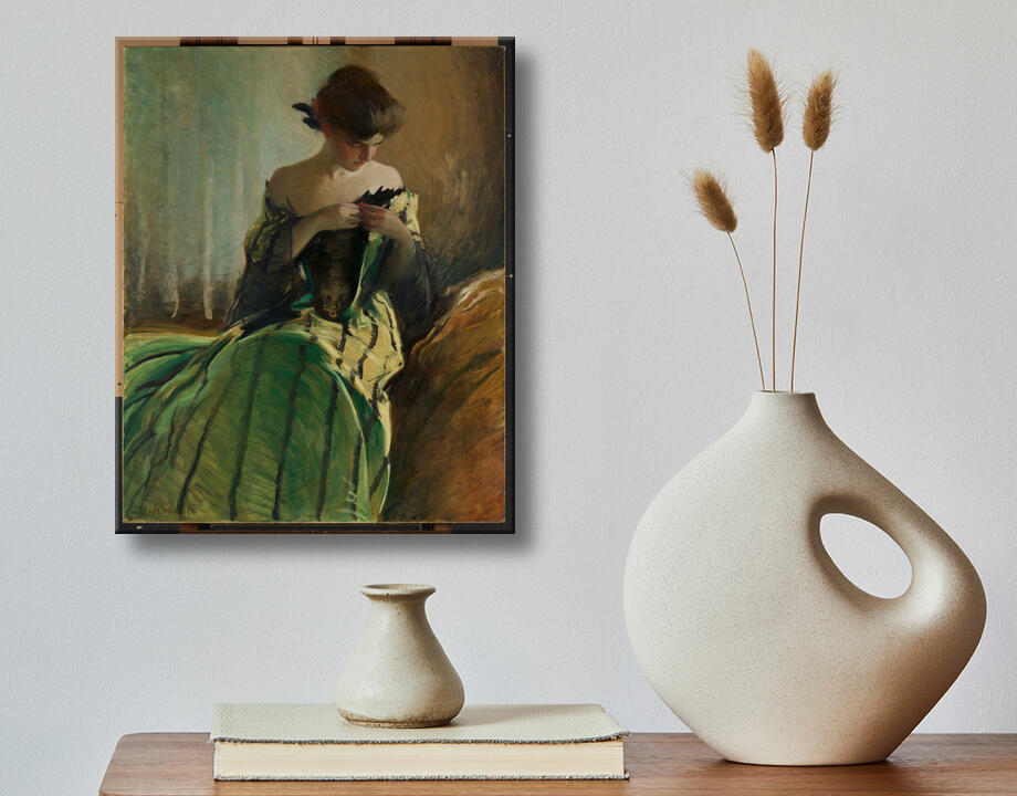 John White Alexander : Étudier en noir et vert