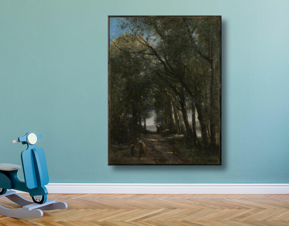 Camille Corot : Un chemin à travers les arbres